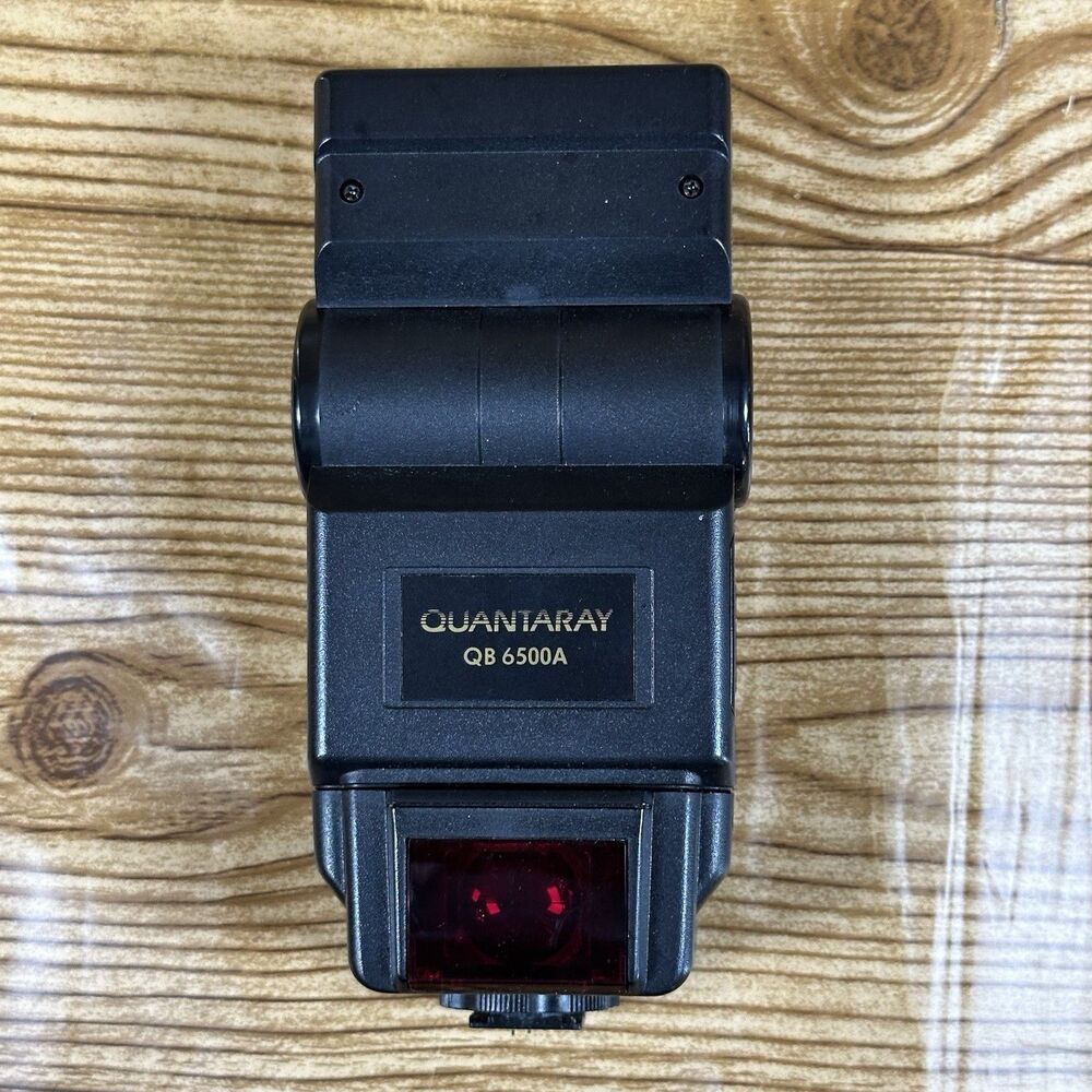 Quantaray QB 6500A Shoe Mount Camera Flash for Nikon & Canon‎ DSLRs
